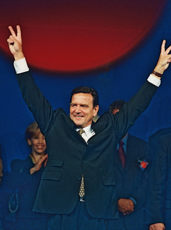 Election Winner Gerhard Schröder (September 27, 1998)